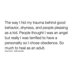 Quotes About Being Touch Starved, Childhood Tramas Quote, Feeling Safe, People Pleasing, Mental Health Facts, Bare Minimum, Emotional Awareness, Mental And Emotional Health, Healing Quotes