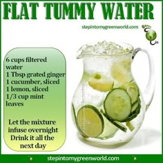 Fedtforbrændende Mad, Flat Tummy Water, Membakar Lemak Perut, Motivasi Diet, Resep Smoothie, Resep Diet, Women Health, Idee Pasto Sano, Water Recipes