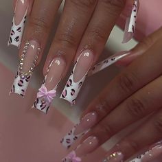 FREE SHIPPING ON ORDERS $9.95+ Buy 3 Get 1 More Free CODE: 4YOU Buy 5 Get 5 More Free CODE: 5FREE Bow Nail Designs, Acrylic Toe Nails, Glamour Nails, Girly Acrylic Nails, Unique Acrylic Nails, Pink Acrylic Nails, Acrylic Nails Coffin, Square Acrylic Nails