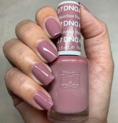 DND 607 Dnd Hazelnut Gel, Brown Mauve Nails, Fall Dnd Nail Colors, Mauve Nail Polish, Mauve Nails, Mens Nails