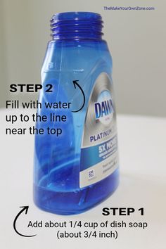 How To Make Your Own Foaming Dish Soap Refills Dawn Cleaner, Dawn Dishwashing Liquid, Homemade Laundry Detergent, Foam Soap Dispenser, Dawn Dish Soap