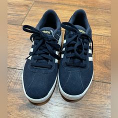 Never Been Worn, Brand New! Navy And White Suede Sneakers Comfort Women, Adidas Neo, Adidas White, Shoes Adidas, Suede Sneakers, White Adidas, Adidas Shoes, Women's Sneakers, Adidas Women