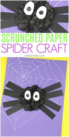 paper plate spider craft for kids to make