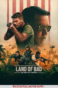 the poster for the movie land of bad