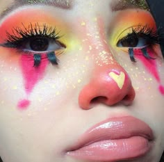 Cute Clown Makeup, Indie Makeup, Alternative Makeup, Smink Inspiration, Creative Eye Makeup, Crazy Makeup, Creative Makeup Looks, Make Up Looks