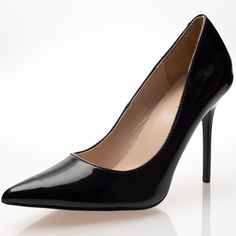 Color: Black Patent, Size; 7 Classique 20 Is A Sleek Pump. It Features A Pointed Toe And A 4 Inch Stiletto Heel. Black Fitted Court Shoes With 4-inch Heel, Elegant Fitted Court Shoes For Night Out, Sleek Fitted Heels With Round Toe, Sleek Round Toe Heels, Black Pointed Toe Heels Fitted, Fitted Black Pointed Toe Heels, Classic Black Heels For Party, Classic Fitted Heels For Night Out, Black Fitted Elegant Heels