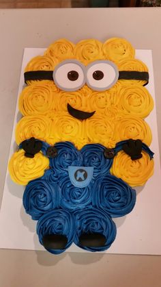 a cake made to look like a minion