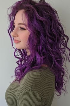 Are you looking for a way to transform your hair? Look no further than the mesmerizing world of purple hair color! From soft, pastel lavender to rich, vibrant violet, purple hues offer a stunning spectrum Purple Hair Fair Skin, Purple Curly Hair, Faded Purple Hair, Curly Purple Hair, Purple Hair Highlights, Lavender Hair Colors, Purple Ombre Hair, Lavender Hair