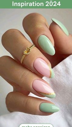 Almond Gel Nails, Almond Nails French, Short Almond Nails, French Tip Nail Designs, Summery Nails, Girly Acrylic Nails, Casual Nails, Short Square Acrylic Nails, Almond Nails Designs