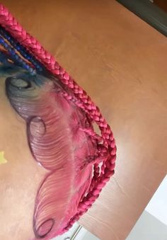 Edges Hair Braids, Dyed Braids, Pink Braids, Short Box Braids Hairstyles, Twisted Hair, Peekaboo Hair, Cute Hair Colors, Quick Natural Hair Styles, Edges Hair