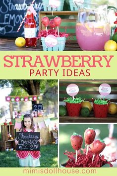 strawberry party ideas with strawberries and lemons