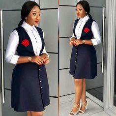 Fashion Assistant, Cute Professional Outfits, Carpet Outfits, Nigerian Fashion, Fashionable Work Outfit, Corporate Dress, Short African Dresses