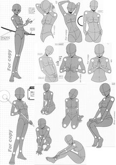 an image of a paper doll with various poses