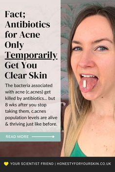 And there is real antibiotics fear here. Because if you take antibiotics for your acne and it works. Amazing you now have clear skin. Now, what do you do? Stop taking them and just wait for your acne to come back? There is another way... #honestyforyourskin #acnetreatment Clear Up Acne Fast, Lightening Dark Spots, Clear Skin Remedies, Clear Up Acne, Oatmeal Mask, Diy Oatmeal, Acne Diet, Discolored Teeth, Pimples On Face