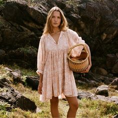 Daughter Of India Kyra Mini Dress - Apricot Blush New With Tags And Bag Brand New Sold Out Online Open To All Offers Daughters Of India, Apricot Blush, Sacred Lotus, India Dress, Comfortable Style, Feminine Design, Dress Silhouette, Blue Midi Dress, Block Design