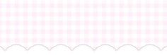 a pink and white checkered background with scalloped edges