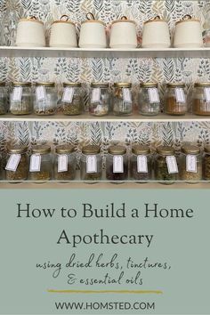 Home Apothecary, Herbal Medicine Recipes, Diy Herbal Remedies, To Build A Home, Medicinal Herbs Garden, Medical Herbs, Medicine Chest, Magia Das Ervas