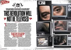 an advertisement for the television series'this revolution will not be televised '