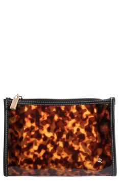 Tortoise Shell Print, Medium Makeup, Media Makeup, Stephanie Johnson, Shell Print, Printed Makeup Bag, Makeup Bag Organization, Makeup Bags Travel, Bag Style