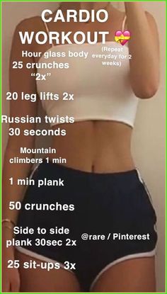 the cardio workout for women is very easy to do