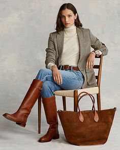 Chique Outfit, Looks Country, Blazer Outfit, Ralph Lauren Women, Ralph Lauren Outfits, Blazer Outfits, 가을 패션, Preppy Style