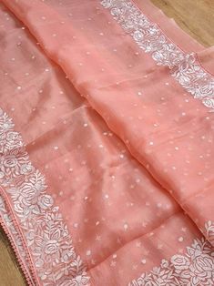 Item....Party wear saree FabricOrganza silk Work...Embroidary work Length...Saree 5.5 mtr Bp...1 mtr Care....Dry Wash Sarees Elegant, Party Wear Sarees Online, Casual Indian Fashion, Silk Saree Blouse Designs, Party Wear Saree, Organza Sarees, Contemporary Earrings, Silk Saree Blouse, Stylish Blouse Design