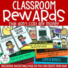 classroom reward for students to use with their own posters