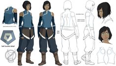 the concept art for an avatar character