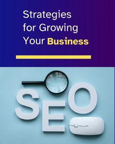 a magnifying glass sitting on top of a white mouse next to the word seo