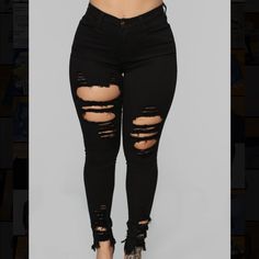 Size - 5 Color - Black Distressed Skinny Jeans Retails For $54.99 Edgy Black Jeans For Night Out, Black Mid-rise Jeans For Night Out, Black Ripped Jeans For Night Out, Fitted Ripped Washed Black Jeans, Black Stretch Ripped Jeans, Black Ripped Cotton Jeans, Black Ripped Jeans From Kohl’s, Black Non-stretch Distressed Jeans, Black Ripped Jeans