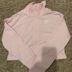 Girls Nike Outfit Medium Track Suit With Cropped Jacket And Jogger Pants Nwt Large Matching Tshirt All Pink Non Smoking Household Pink Nike Clothes, Nike Pink Jacket, Pink Nike Jacket, Pink Nike Outfits For Women, Nike Tracksuits Woman, Nike Jacket Outfit, Pink Nike Tech, Cute Pink Clothes, Nike Jacket Women