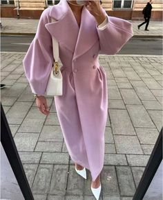 Long Outerwear, Long Jackets For Women, Mode Mantel, Estilo Fitness, Coat Women Fashion, Maxi Coat, Estilo Chic, Turndown Collar, Vintage Coat