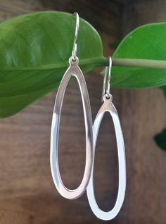 Silver Flats, Everyday Earrings, Minimalist Modern, Extra Long, Modern Minimalist, Statement Earrings, Jewelry Sales, Etsy Listing, Jewelry Earrings Dangle