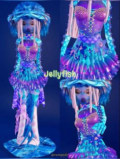 Creative Dress To Impress Outfits, Jellyfish Dti Outfit, Jellyfish Dress To Impress, Cupid Dress To Impress, Food Inspired Dress To Impress, Surrealism Dress To Impress, Urban Legends Dress To Impress, Mystic Dress To Impress