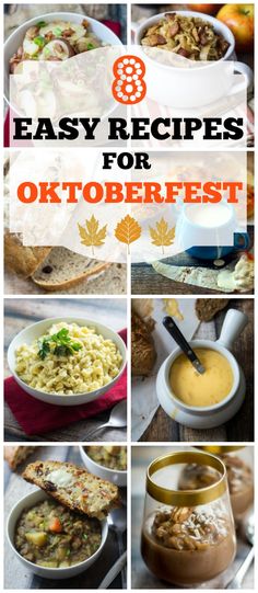 eight easy recipes for oktoberfest