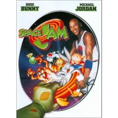 the movie poster for bugs, bunny and michael jordan's film in theater everywhere