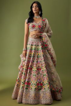 Haldi Carnival, Dresses For Indian Wedding, Indian Party Outfits, Anushree Reddy Lehenga, India Traditional Dress, Saree Aesthetic, Indo Western Outfits, Dance Competition Dress, Cotton Lehenga