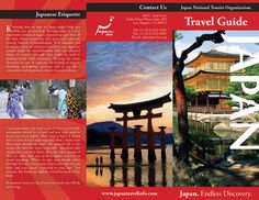 Japan Brochure Design, Japan Brochure, Brochure Templates Free Download, Tourism Design, Japan Tourist, Japan Holiday