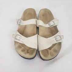 Birkenstock Sandals Made In Germany Vintage Leather Birkenstock Sandals, Miami Fl, Vintage Leather, Birkenstock, Shoes Sandals, Slides, Miami, Bathing Beauties, Germany