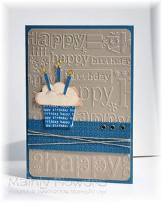 a birthday card with an image of a cupcake