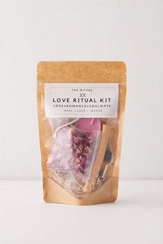 the ritual love ritual kit is packaged in a bag