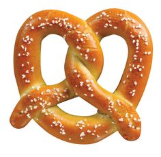 two pretzels shaped like the letter o