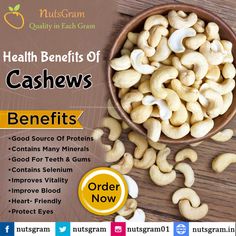 Benefits Of Cashews, Dry Fruits Benefits, Nut Benefits, Cashews Benefits, Fruit Health Benefits, Healthy Nuts, Milk Alternatives, Dry Fruits, Cashew Nut