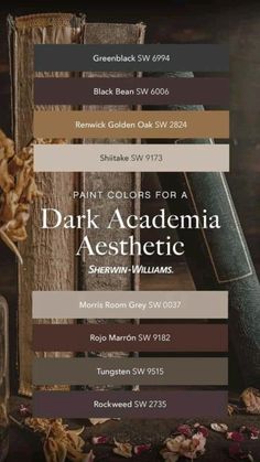 an advertisement for the dark academy astraltic show with books, flowers and candles