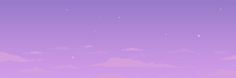 a purple sky filled with clouds and stars