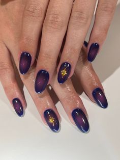 Simple Purple Nail Designs, Super Short Nail Designs, Gel French Manicure, Unghie Sfumate, Nail Pics, Grunge Nails, Her Nails, Minimalist Nails