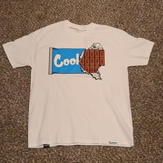 Nwt Cookies Red Eyes In Ever.. Graphic T-Shirt Short Sleeve White Relaxed Fit Cool T-shirt, Casual White Print T-shirt For Streetwear, Casual White Pre-shrunk T-shirt, Cool White Crew Neck T-shirt, White Cotton Graphic Tee, White Casual Pre-shrunk T-shirt, White Cotton Shirt With Graphic Print, Casual White Graphic Print Shirt, Cool Cotton Graphic Print Top