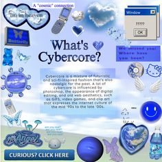 an image of a web page with blue and white items on it's screen