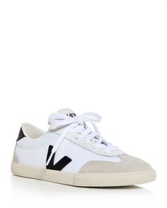 Veja Women's Volley Low Top Sneakers Veja Volley Sneakers Outfit, Denim Skirt Trend, Shoes Ideas, Denim Jacket With Dress, Joggers Track Pants, Fall 24, Bra Dress, Casual Dress Shoes, Shoe Boutique