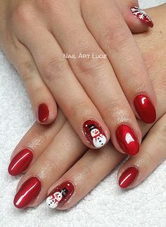 Nails For 2023, Christmas Nail Art Ideas, Santa Nails